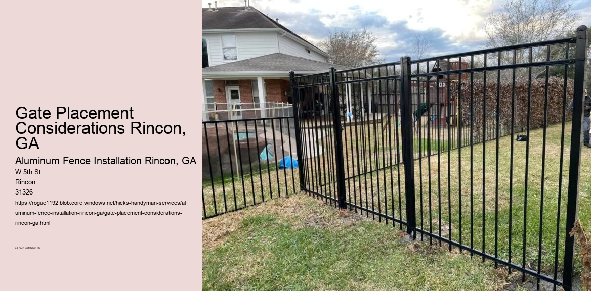 Gate Placement Considerations Rincon, GA