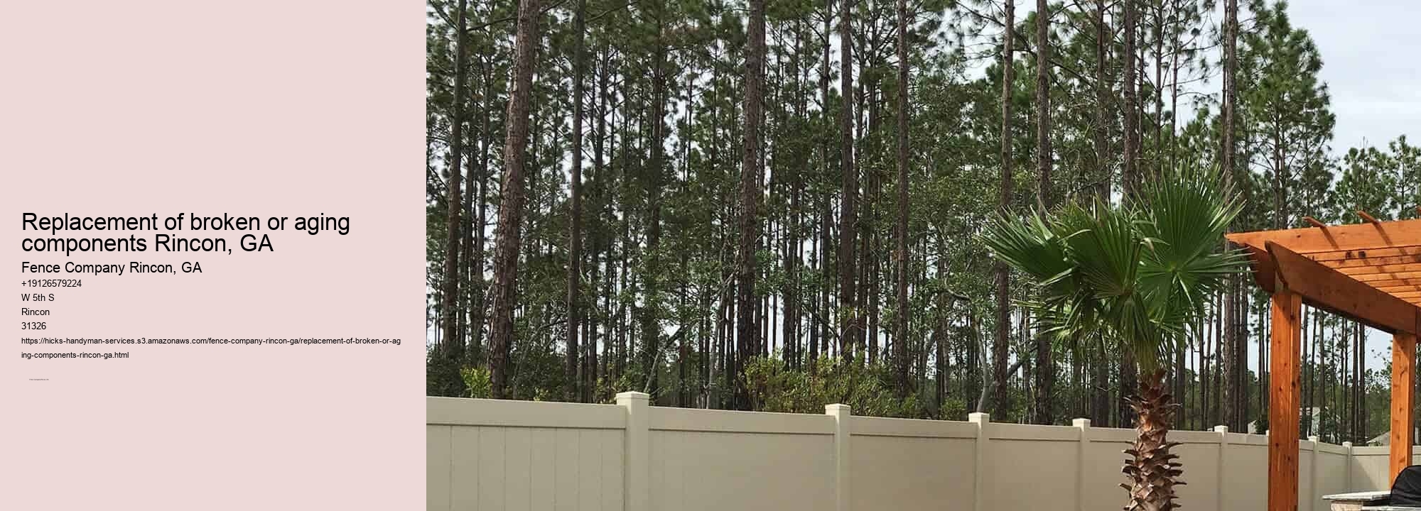 Replacement of broken or aging components Rincon, GA