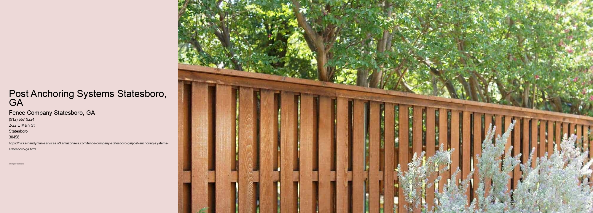 Post Anchoring Systems Statesboro, GA